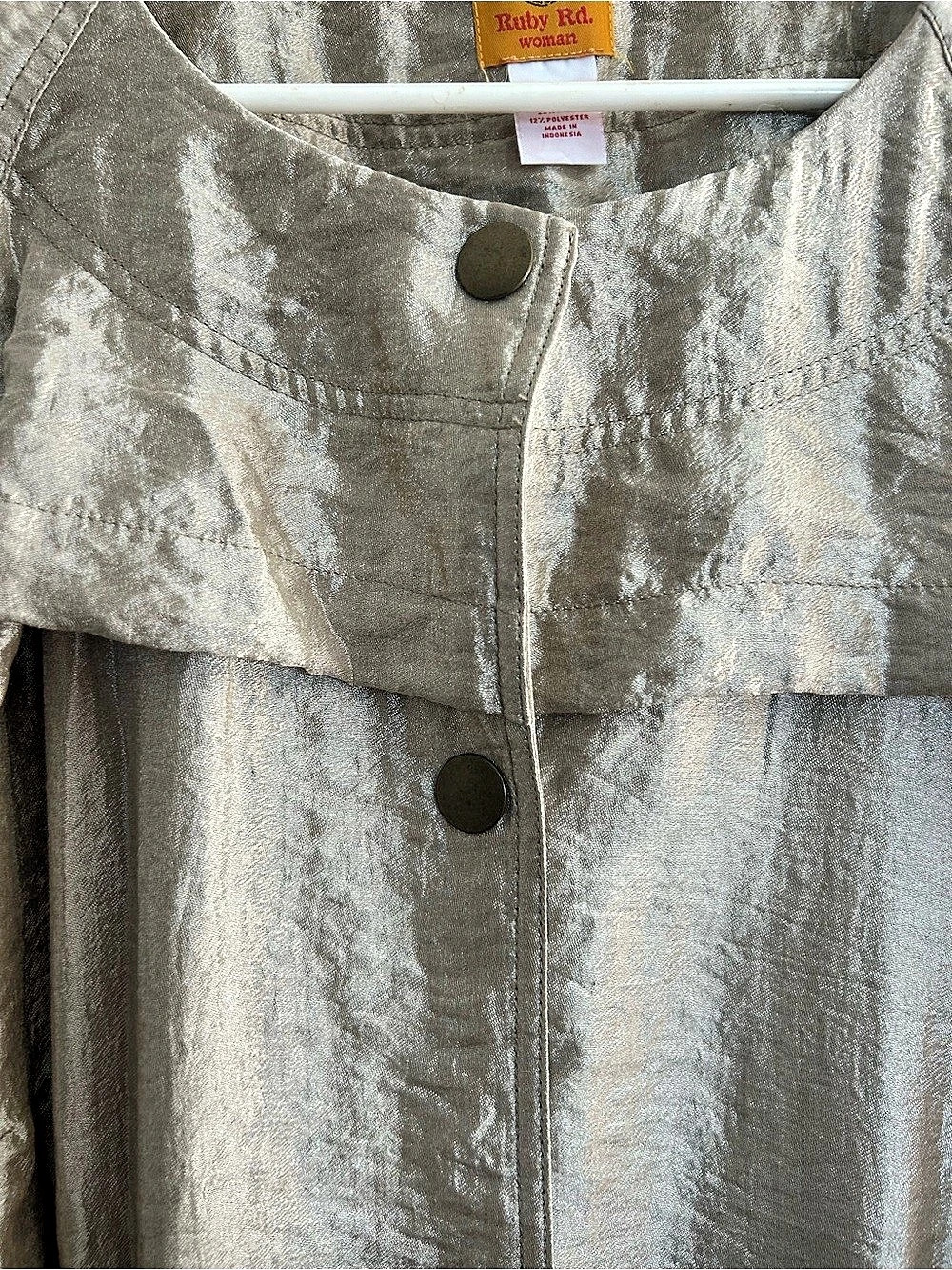 Ruby Rd. Silver Utility Jacket - Picture 3 of 7